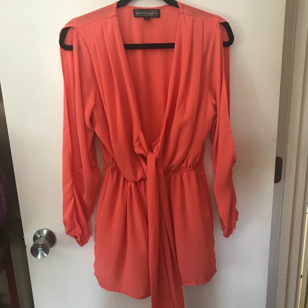 Peekaboo sleeve romper